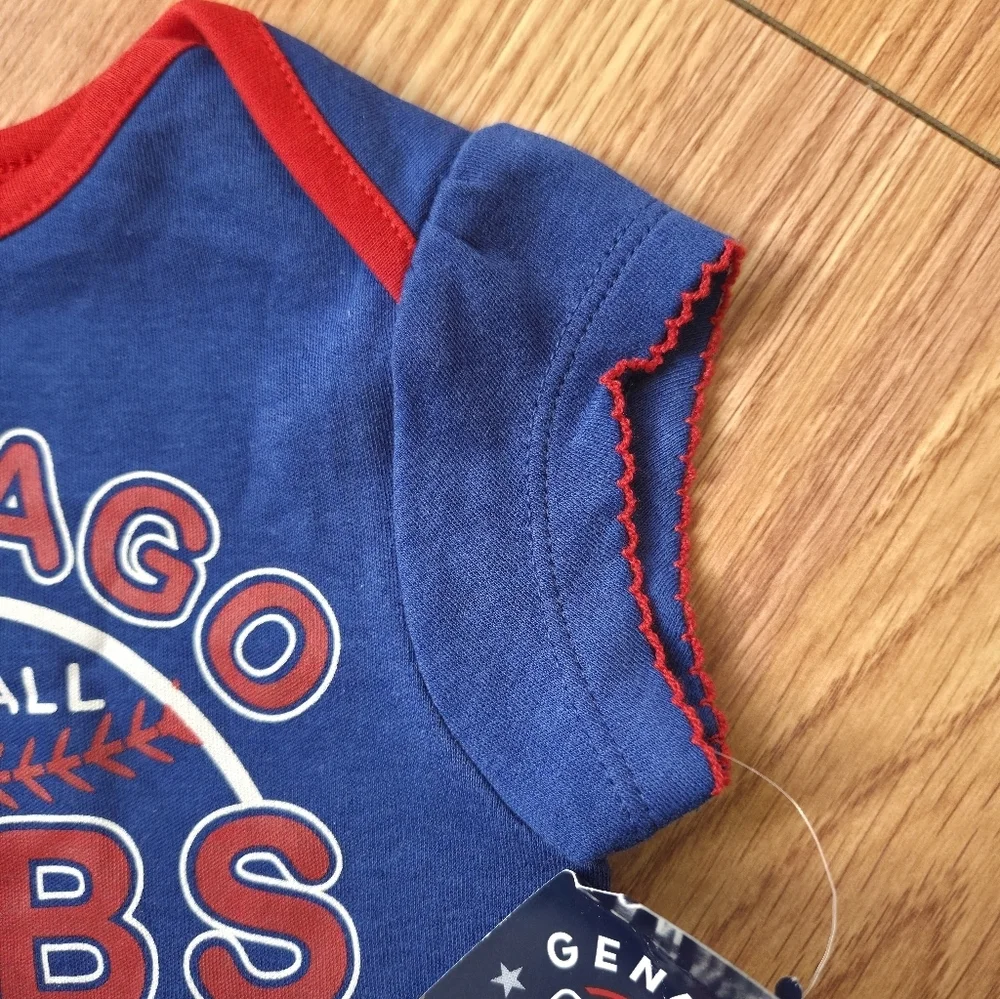 MLB Chicago Cubs Outfit NWT Bodysuit 6-9M, 12M Cubs Baseball Baby